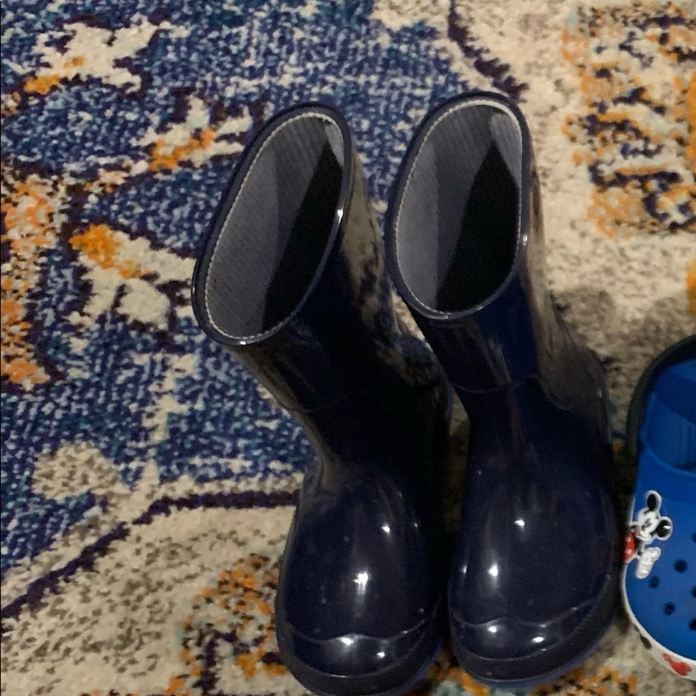 Blue Rain Boots size 9c/10c